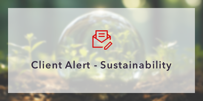 Client Alert - Sustainability